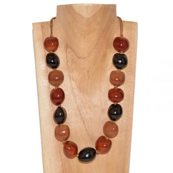 KUKUI BROWN TONES NECKLACE