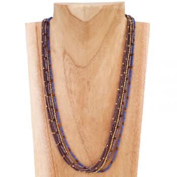 PURPLE BEADED NECKLACE