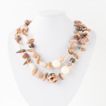 NATURAL CHUNKY BEAD NECKLACE