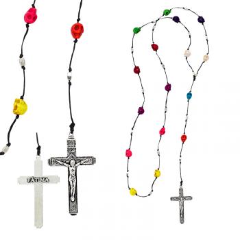 MULTI SKULLS FATIMA CROSS