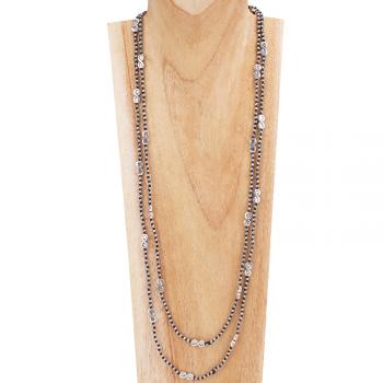 INFINITY DOUBLE STRAND NECKLA