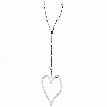 LARGE HEART PENDANT NECKLACE