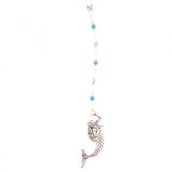 MERMAID TURQUOISE BEADS W/CREAM CORD