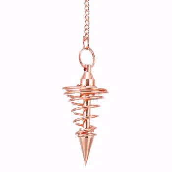 COPPER SPRING METAL PENDULUM WITH POINT
