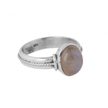 LABRADORITE OVAL CORD ON RING