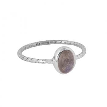 LABRADORITE SIMPLE OVAL RING