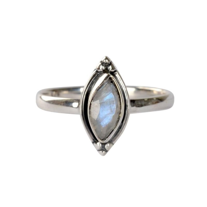 RAINBOW MOONSTONE SINGLE DIAMOND