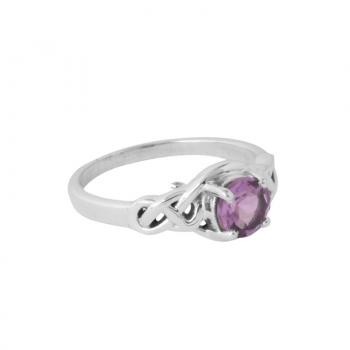 AMETHYST TWISTED ROPE RING