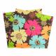 BROWN COLORFUL FLOWERS FULL SIZE BANDANA 2