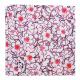 WHITE AND PINK SMALL FLORAL FULL SIZE BANDANA 1