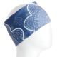 BLUE TONES GEOMETRIC HALF SIZE BANDANA