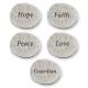 ANGEL WORD PEWTER POCKET STONE 1