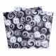 BLACK & GREY SPIRALS FULL SIZE BANDANA 2