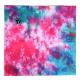 TIE DYE PINK/TEAL FULL SIZE BANDANA 1