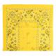 YELLOW PAISLEY FULL SIZE BANDANA 1