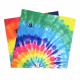 RAINBOW AND WHITE TIE DYE FULL SIZE BANDANA 2