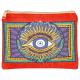 EVIL EYE WITH GOLD COSMETIC PURSE