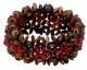 ASSORTED WOOD FLOWER BRACELETS