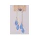 SILVER CRYSTAL TEAR DROP DANGLE EARRING 1