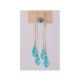 SILVER CRYSTAL TEAR DROP DANGLE EARRING 4