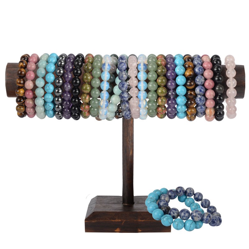 12MM ENERGY STONE BRACELETS 24 PIECE UNIT