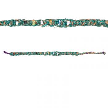 HEMP TURQUOISE BRACELET/ANKLET