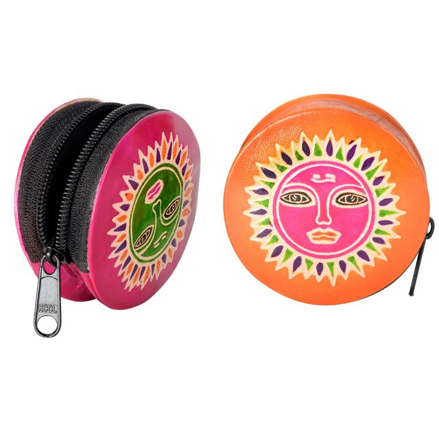 SUN ZIPPER COIN POUCH