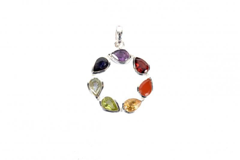 ROUND SEVEN CHAKRA PENDANT