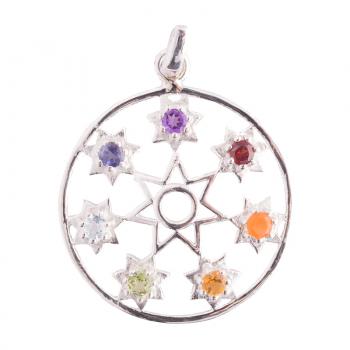 SEVEN CHAKRA STAR PENDANT