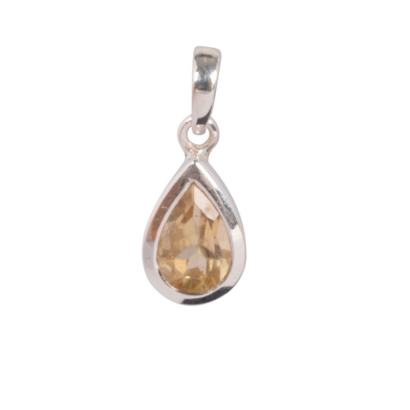 TEAR DROP CITRINE PENDANT