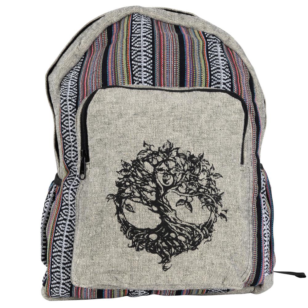 TREE OF LIFE COTTON BACKPACK