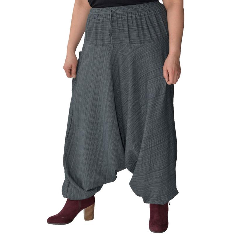 GREY HAREM PANTS--ONE SIZE FITS MOST