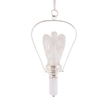 CLEAR QUARTZ ANGEL PENDULUM