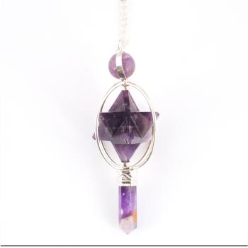 AMETHYST MERKABA SPINNING PENDULUM