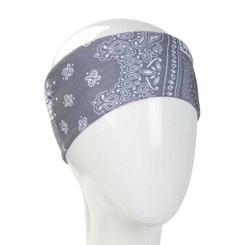 GREY PATCHWORK HALF SIZE BANDANA