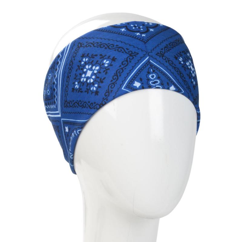 BLUE PAISLEY HALF SIZE BANDANA