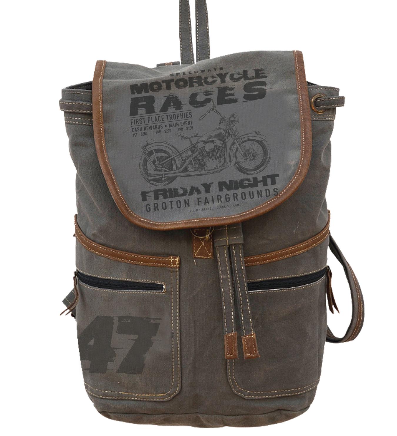 MOTORCYCLE RACES BACKPACK