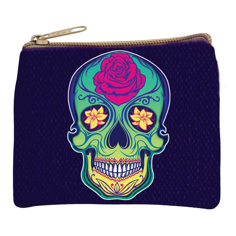 SKULL & ROSE COIN PURSE