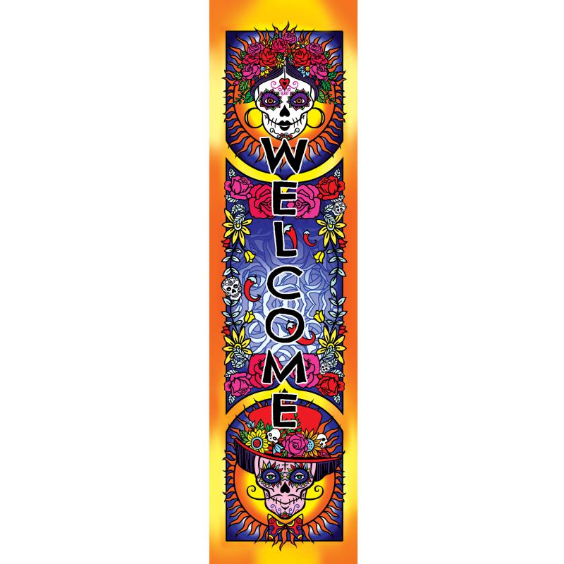 SUGAR SKULLS WELCOME BANNER