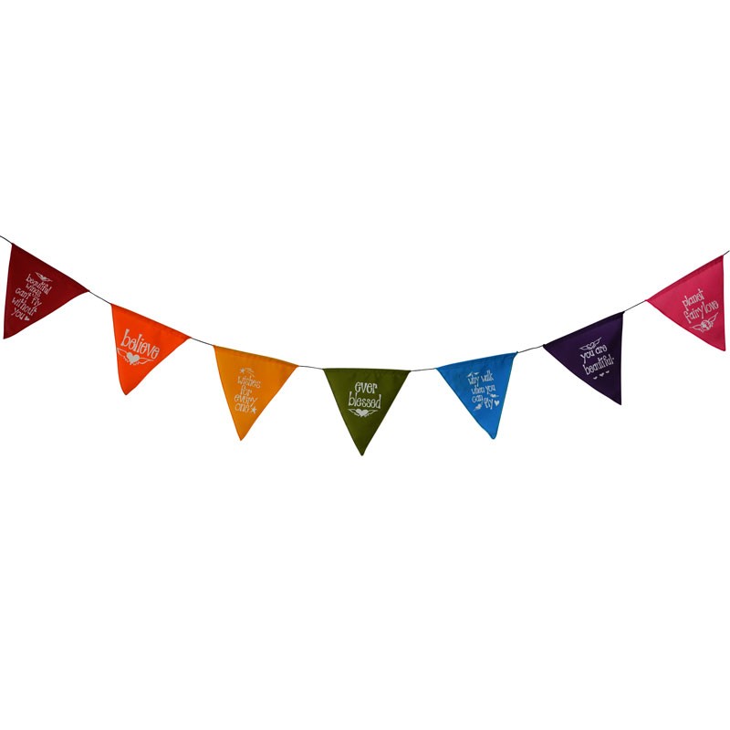 TRIANGULAR AFFIRMATION FLAGS