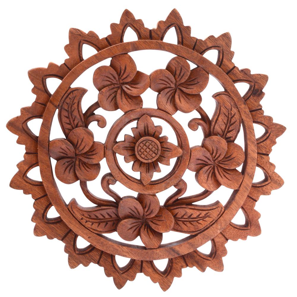 FLOWER WOODEN PLAQUE