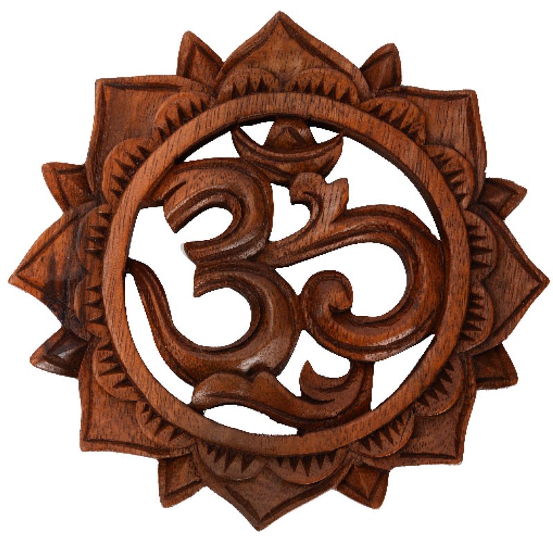 OM WOOD PLAQUE