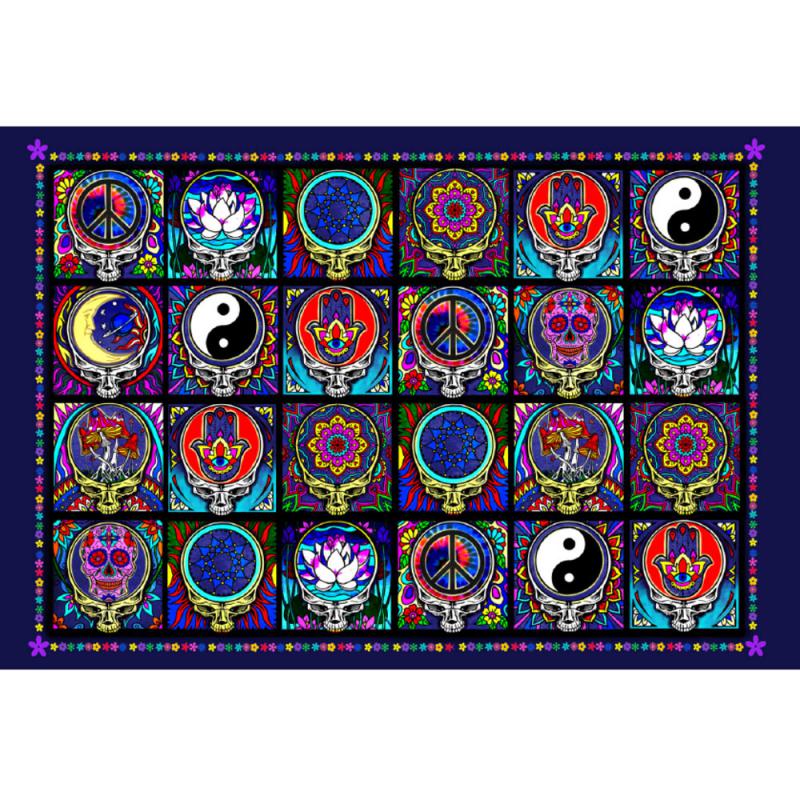 24 SKULLS TAPESTRY