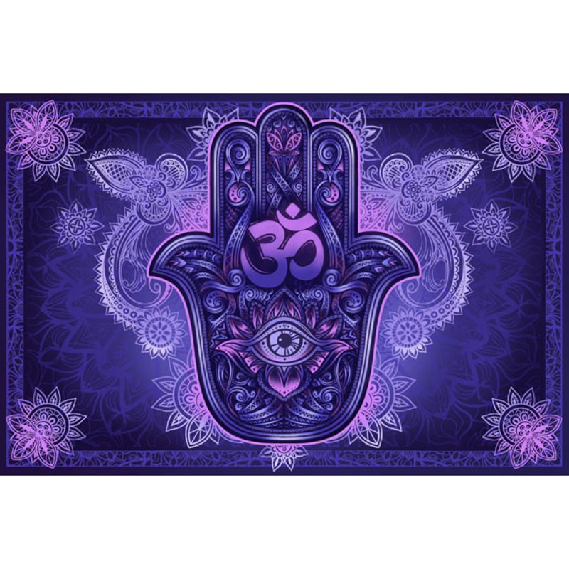 MONOTONE HAMSA TAPESTRY