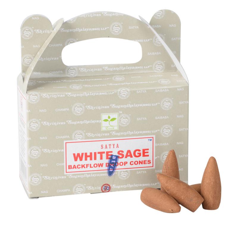 WHITE SAGE BACKFLOW INCENSE CONES