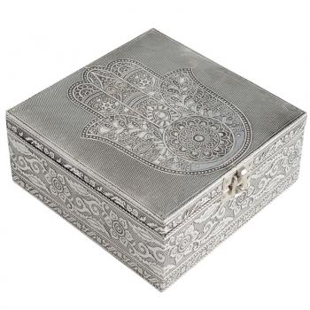 HAMSA TIN JEWELRY BOX