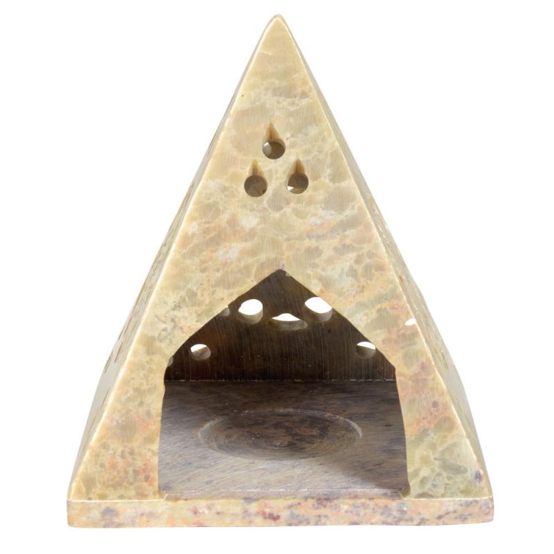 SOAPSTONE PYRAMID CONE / TEALIGHT