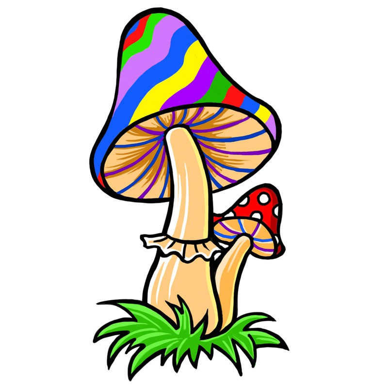 MUSHROOM EMBROIDERED PATCH
