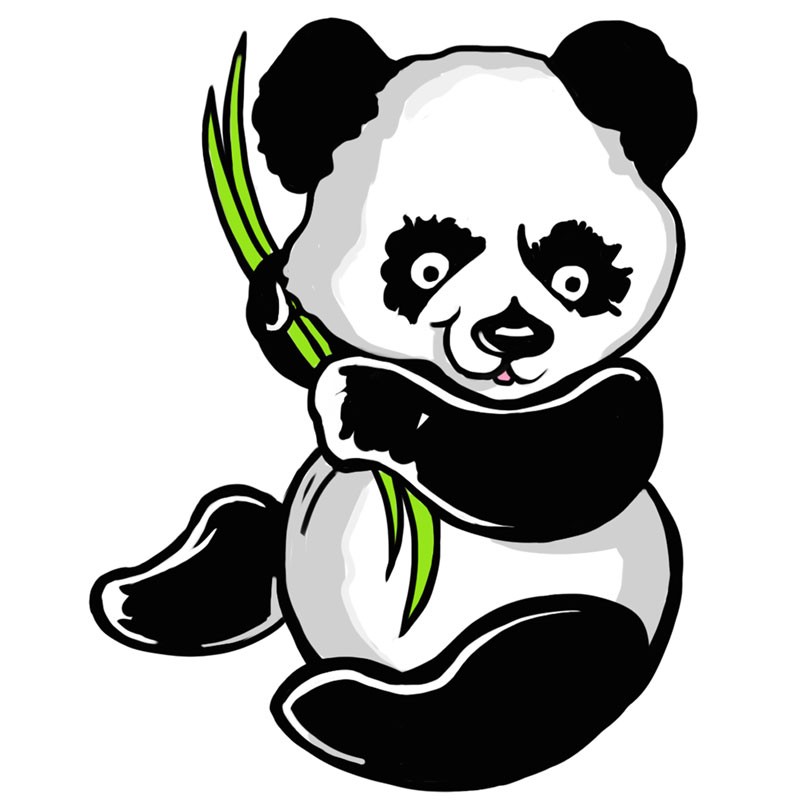 PANDA EMBROIDERED PATCH