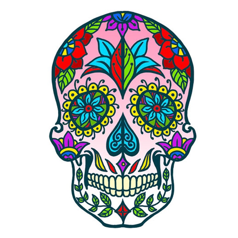 SUGAR SKULL EMBROIDERED PATCH